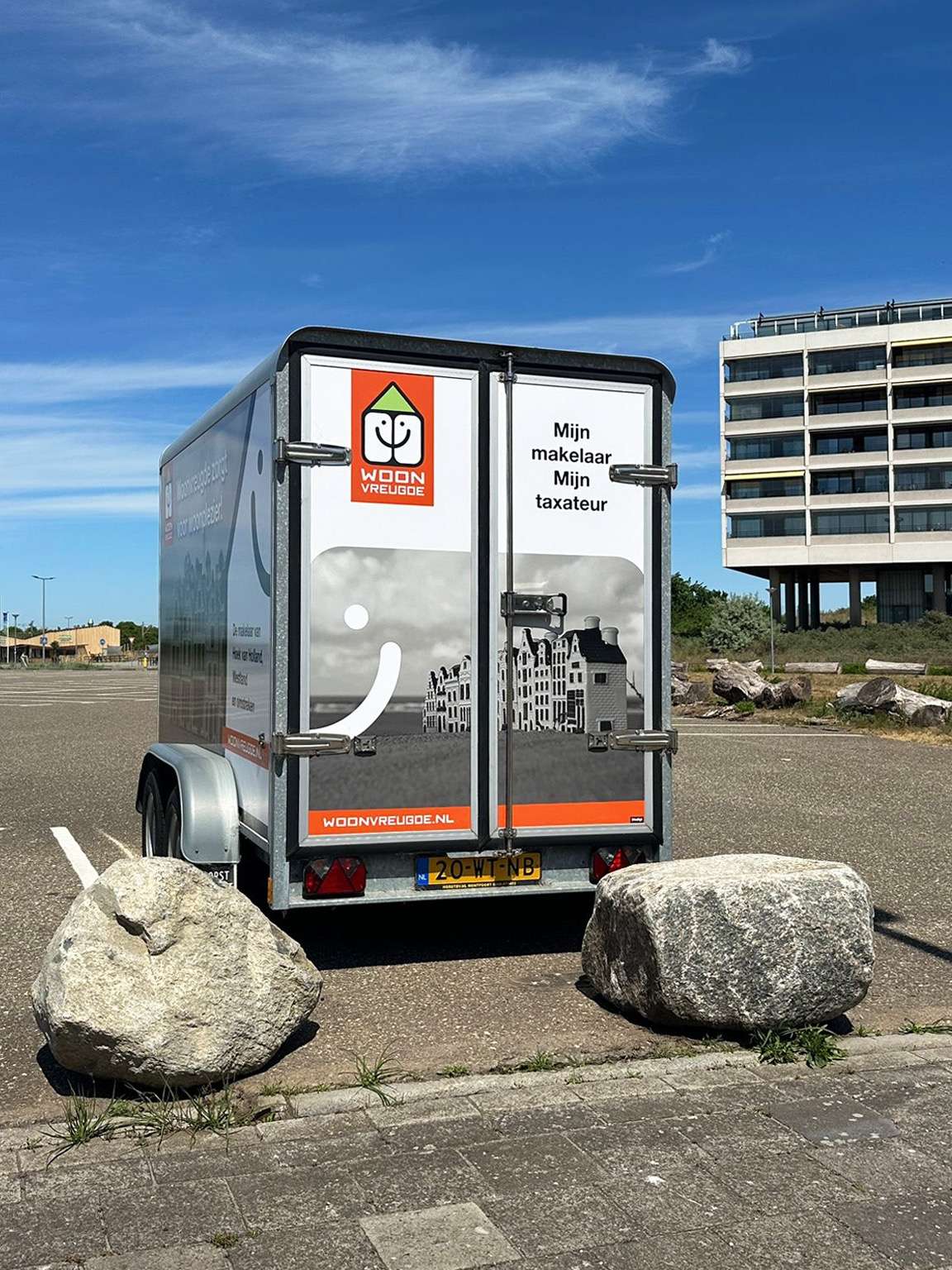 Afbeelding Aanhangwagen gewrapt - Hoek van Holland