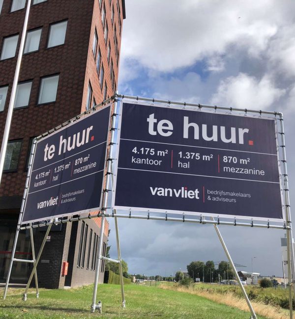 Professionele Spandoeken in buizenframes Te Koop